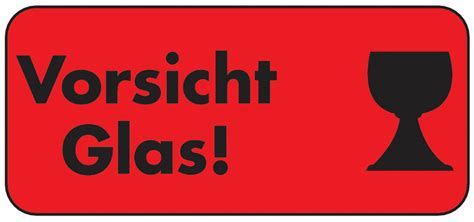 Over 100,000 english translations of german. "Vorsicht Glas!" Versandaufkleber online kaufen | SETON