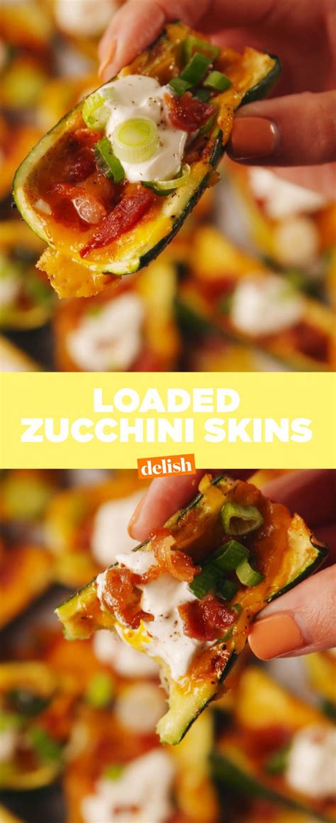 Loaded Zucchini Skins Recipe Keto Recipes Recipes Keto Snacks