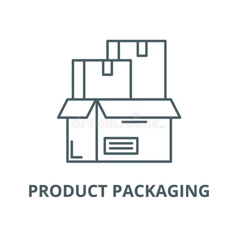 Product Packaging Vector Line Icon Linear Concept Outline Sign