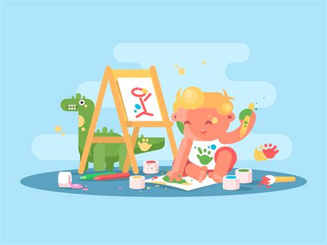 Little Young Baby Artist Illustration Kit8