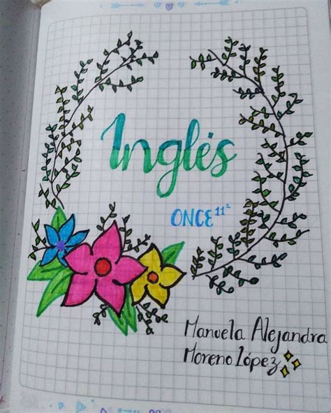Portada De InglÉs Diy Notebook Cover For School Sketchbook
