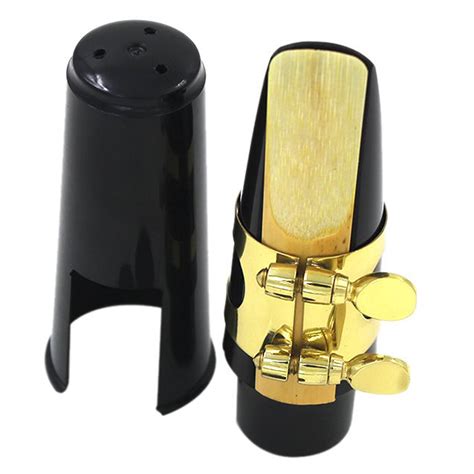 Alto Sax Saxophone Mouthpiece Plastic With Cap Metal Buckle Reed Mouthpiece I5b4 4894462484296