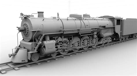 Steam Locomotive Train 3d Model Cgtrader Ubicaciondepersonascdmxgobmx