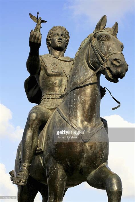 Alexander The Great Greek King Warrior Statue Sculpture