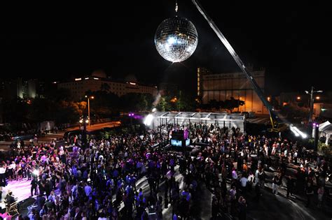 The Worlds Largest Disco Ball 1000 Guests A Rooftop Dj And Dancers