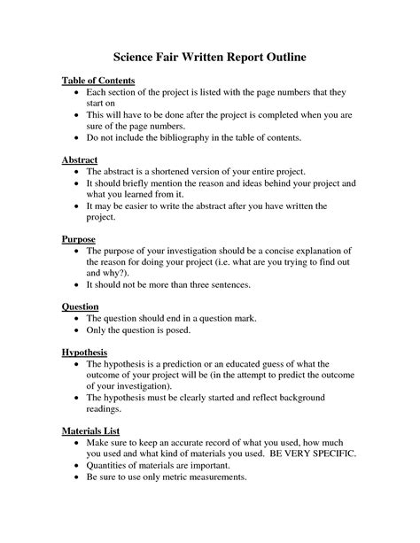 Research Paper Format Template