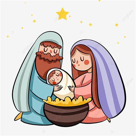 Cute Nativity Scene Clipart Vector Nativity Of Jesus Cute Style