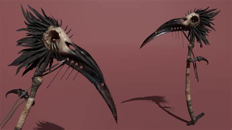 Artstation Raven Skull Scythe