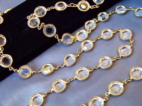Vintage Swarovski Crystal Necklace 36 Individually Etsy