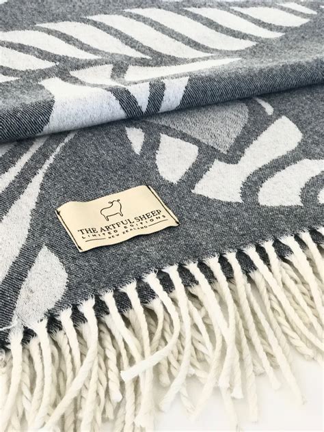 Merino Wool Throw Blanket Designed And Made In New Zealand Etsy