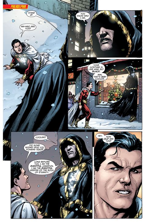 Shazam Meets Black Adam For The First Time New 52 Comicnewbies