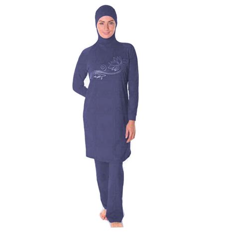 2019 Women Plus Size Printed Floral Muslim Swimwear Hijab Muslimah Islamic Swimsuit Swim Surf