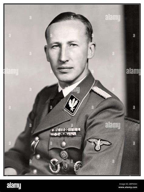 Reinhard Heydrich Portrait 1939 German Nazi Hi Res Stock Photography
