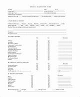 General Medical Physical Examination Form Images