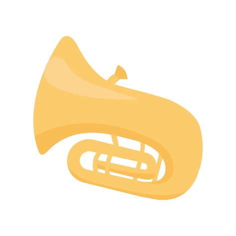 Tuba Musical Instrument Semi Flat Color Vector Object 3431303 Vector
