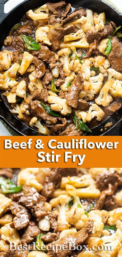 A delicious and filling meal! Delicious Beef & Cauliflower Stir Fry in 2020 ...