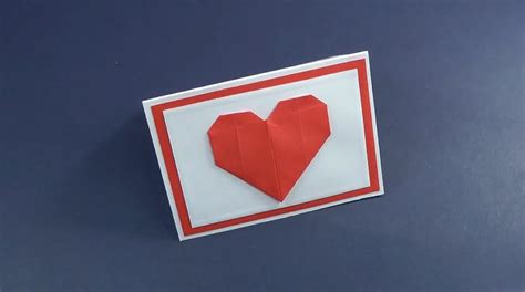 How To Make A Mini Valentines Day Card With Origami Heart Origami