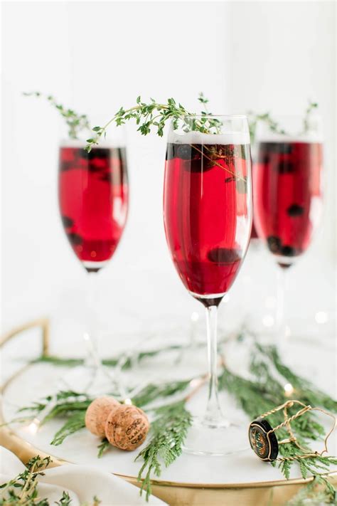 Christmas Festive Drinks With Champagne Raise A Glass With These