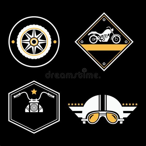 Beautiful Badges Motorcycle Motorcycle Logo Motorcycle Badges Stock