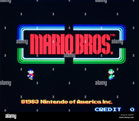 Mario Bros Nintendo Of America 1983 Vintage Videojuego Arcade Captura
