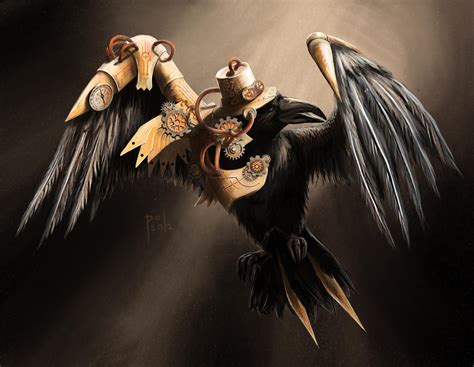 Raven Steampunk By Kitsu Aseru On Deviantart