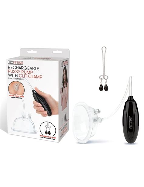 Rechargeable Pussy Pump With Clit Clamp LF5316 04114 Lover S Lane