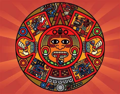 Aztecas Dibujos Faciles Dibujos De Azteca Para Colorear