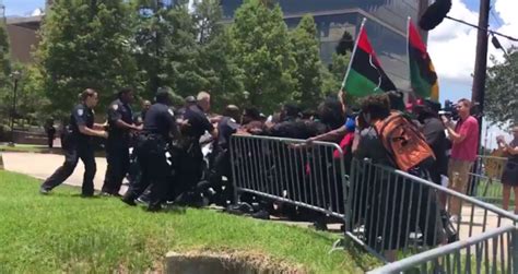 New Black Panther Party Protest Ends In Confrontation With Police