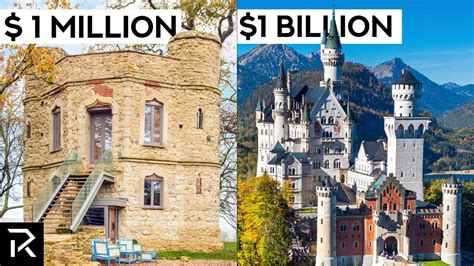 1 Million Vs 1 Billion Castles Youtube
