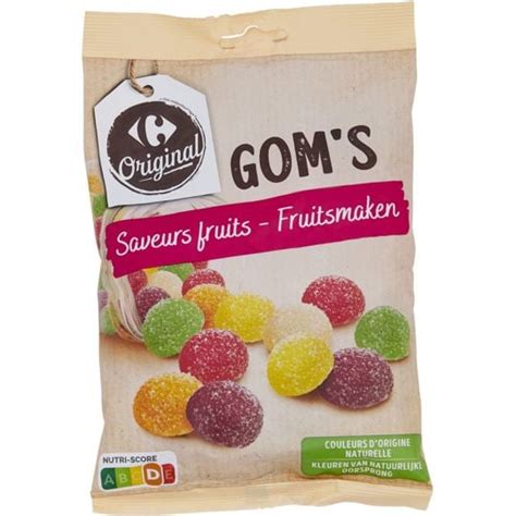 Bonbons Goms Saveur Fruits Carrefour Original Le Sachet De 250g à