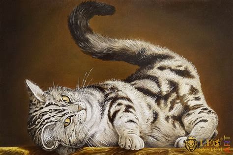 Interesting Paintings Of Cute Cats Leosystemart
