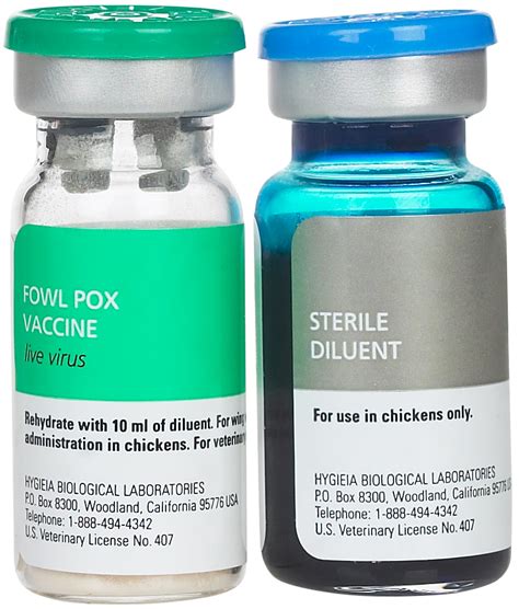 People having hiv infection or undergoing blood transfusion should consult an expert before getting vaccinated for chicken pox. Fowl Pox Vaccine 1000 dose