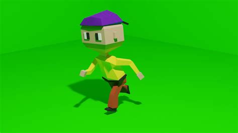 Artstation Low Poly Character With Loop Animation