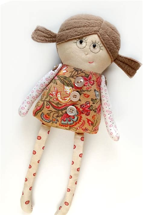 Handmade Cloth Doll Pattern Rag Doll Sewing Pattern Pdf Easy Sewing