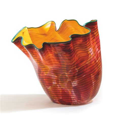 Dale Chihuly Monumental Polychrome Blown Glass Vase Circa 1989