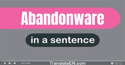 Use Abandonware In A Sentence