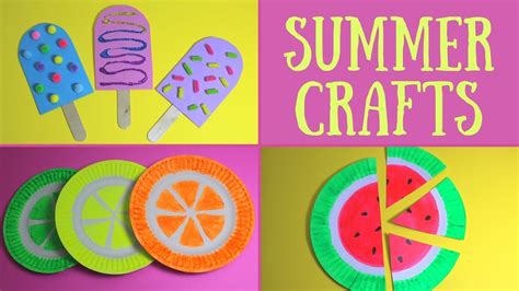 Easy Summer Crafts For Kids Summer Craft Ideas