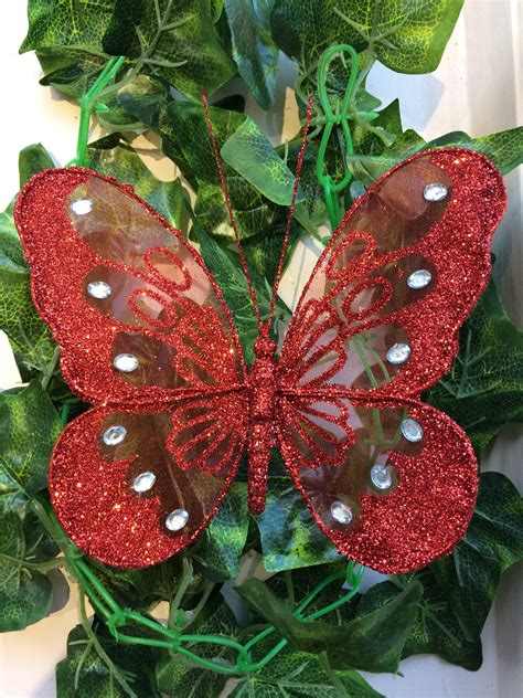 Glitter Butterfly Clip Large Tinkerbells Emporium