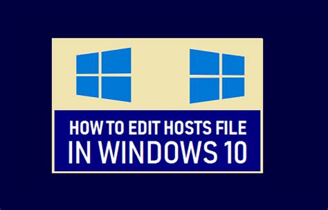 ≫ 🥇 Cómo Editar Archivos De Hosts En Windows 10【 Guía 2024】