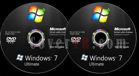 Microsoft Windows 7 Ultimate Custom Dvd Label English 2009 Covertr