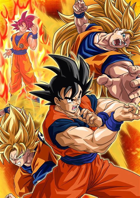 Db Super Goku Fases Poster By Sergiofrancz On Deviantart