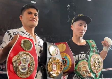 Tapales To Inoue Lets Fight Unify Our World Boxing Titles Cebu