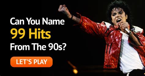 Can You Name 99 Hits From The 90s Trivia Quiz Quizzclub