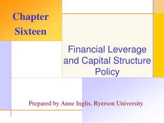 Ppt Financial Leverage And Capital Structure Policy Powerpoint