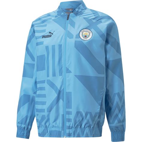 Puma Manchester City Pre Match Jacket 2223 Sky Join City And Walk