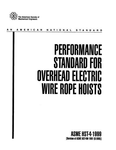 Ansiasme Hst 4 1999 Performance Standard For Overhead Electric Wire
