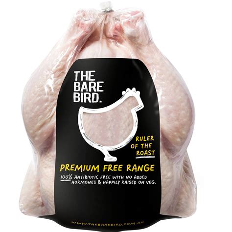 The Bare Bird Roast Chicken Whole Plain 12kg 18kg Woolworths