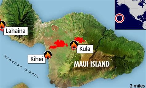 Map Of Maui Wildfires Where Are The Fires Burning In Lahaina