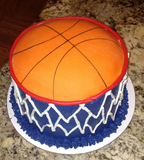 Swish Chocolate Cake With Buttercream Frosting And Fondant Basketball Basketball Cake