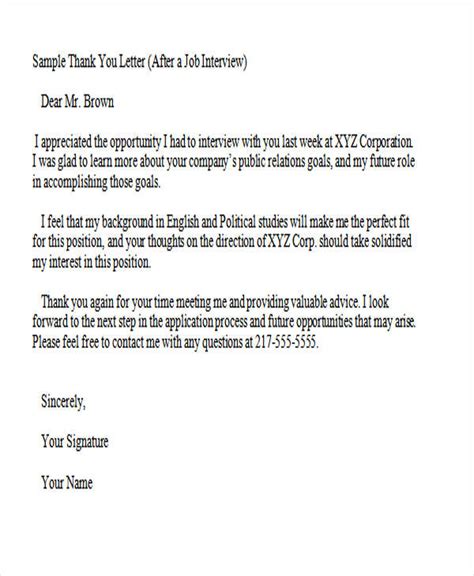 37 Thank You Letter In Word Templates